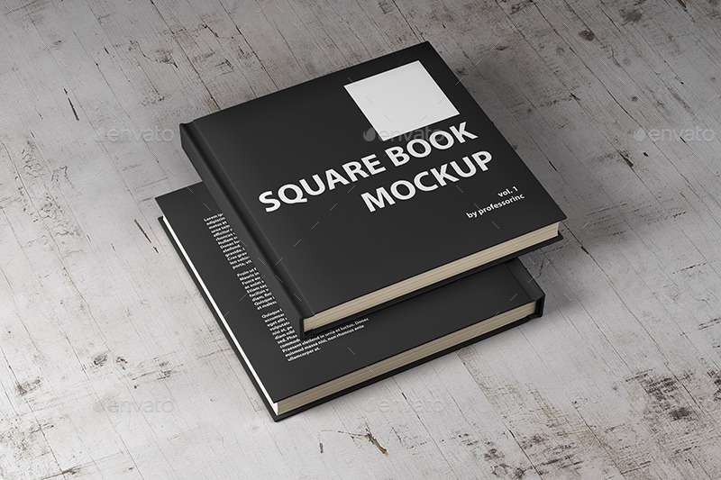 Square Book Mockup Vol. 1, Graphics | GraphicRiver